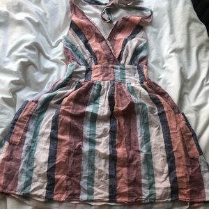 American eagle halter strip dress